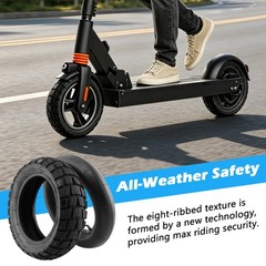 80/65-6 Scooter Tire & Inner Tube Kit, 10×3.0 Replacement for Electric Scooters,