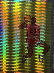 1988 to present Michael Jordan RARE Prismatic Gold Prism Jewel Vending Sticker