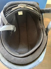 OVATION SEI PROTEGE GRAPHITE EQUESTRIAN RIDING HELMET WITH STORAGE BAG XS/S
