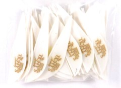 2.5″ Vanes Tonys All New Super Wave Archery Vanes White 50PK TNYSWV3343B