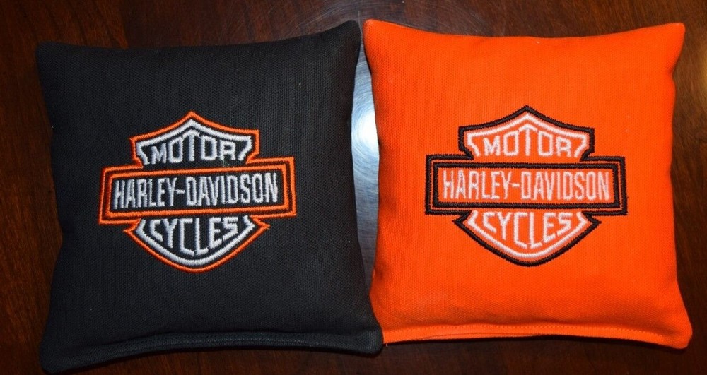 Eight Quality Cornhole Bags – HD Emblem- Whole Corn or Pellets