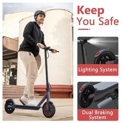 LADPED LP80 ADULT ELECTRIC SCOOTER 350W Motor LONG RANGE 30KM 31KM/H E-Scooter