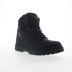 DC Peary TR ADYB700045-BB2 Mens Black Leather Skate Inspired Sneakers Shoes