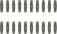 20PCS Microfiber Leather Slingshot Pouches for Hunting & Practice