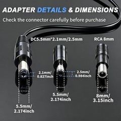 42V 2A Lithium Battery Charger for 36V 10S Lithium Battery – DC 5.5×2.1/2.5mm…