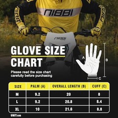 Off-Road Motorcycle Gloves for ATV Pit Bike Dirt Bike Riding Medium Yellow