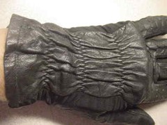 NOS Black Fine Leather Riding Show Gloves Perforated One Size Philippines EXC