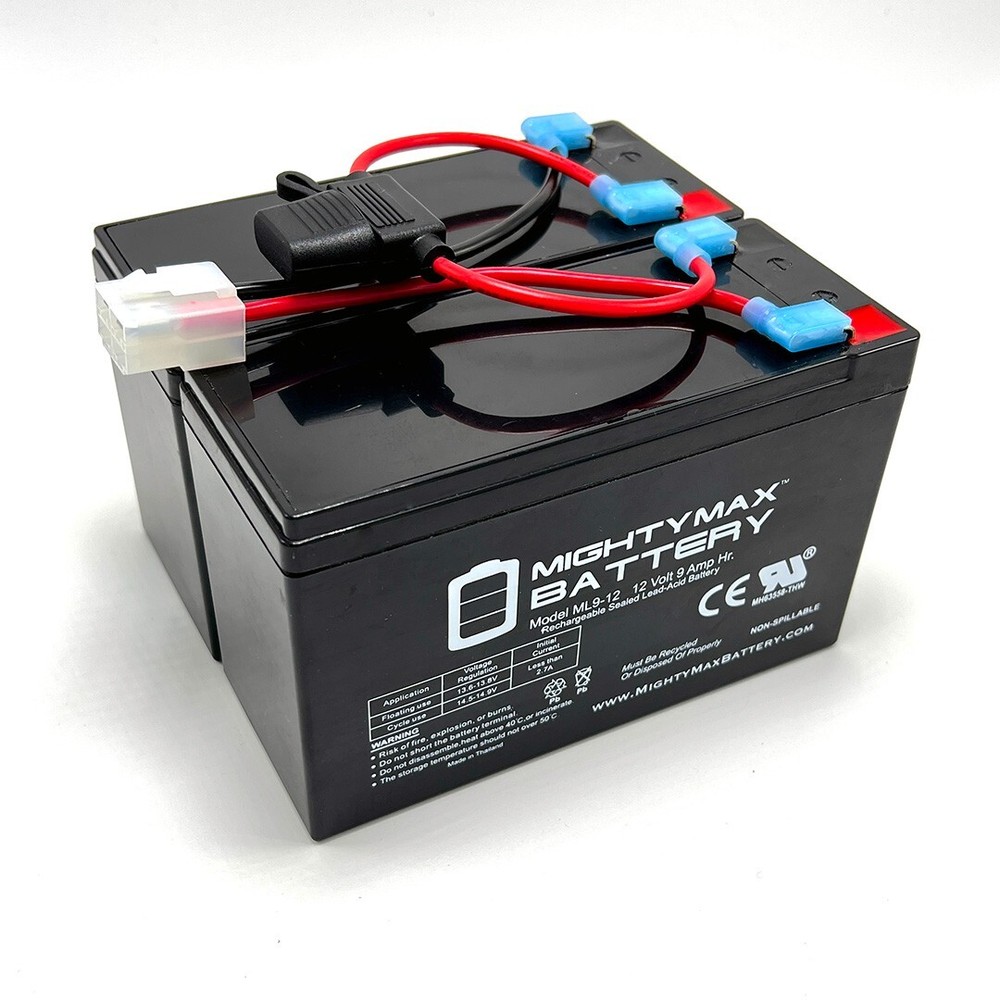 Razor Dirt Quad 24v Battery Replacement Set with Wire (9ah High Capacity)