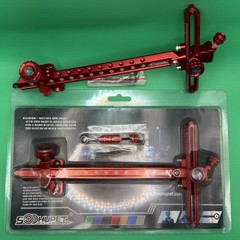 Archery Recurve Bow Sight – T Shape – With Extra Frame & Hardware – Anodized Red