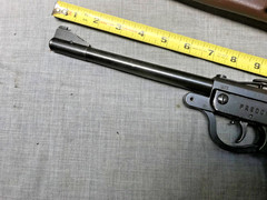 Vintage 1975 dated Polish Predom- Lucznik Air gun PISTOL .177 Cal w/ holster