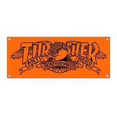 Thrasher Magazine X Anti Hero MAG BANNER Skateboard Banner ORANGE 39″x 17″