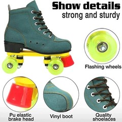 Roller Skate Shoes 5-1/2 Women Men HighTop Adult Youth Suede Leather $119 Amazon
