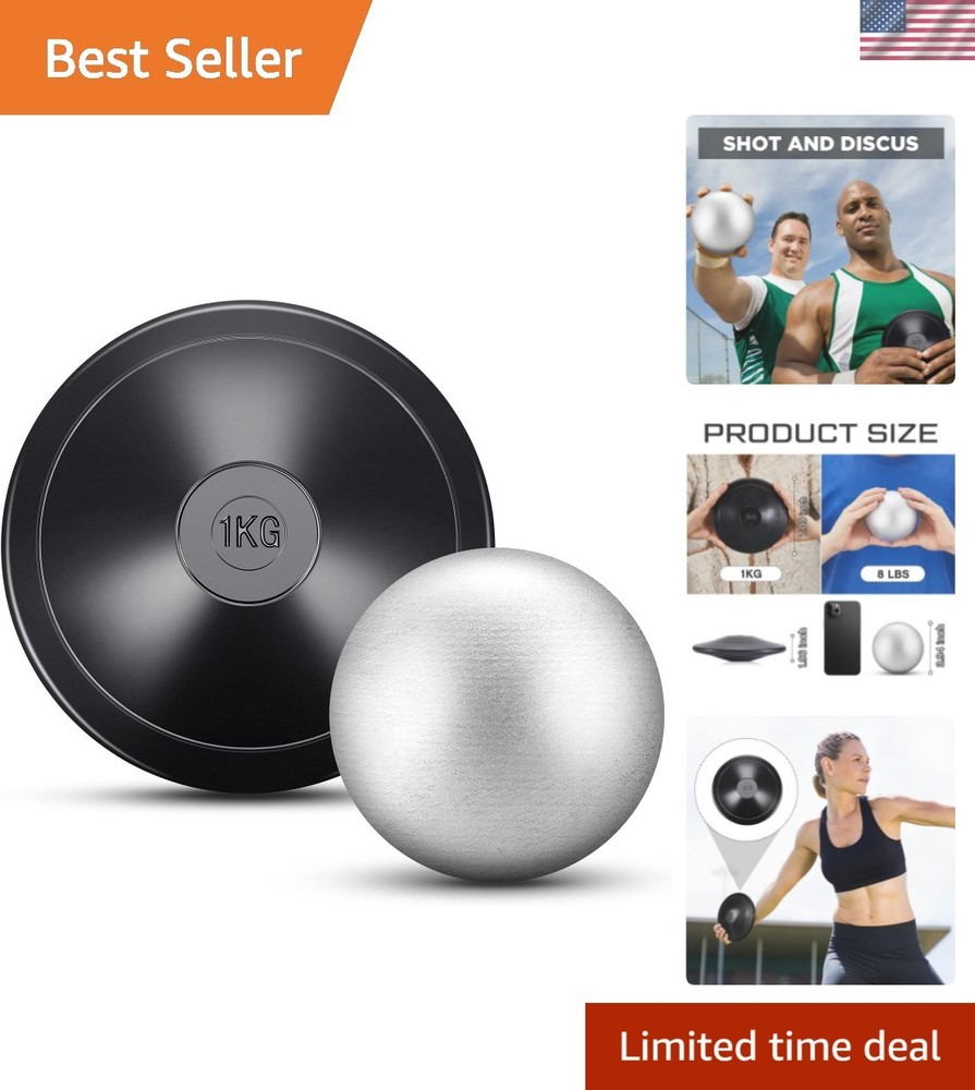 2 Pcs Shot Put Rubber Discus Black Ball for School Track and Field Discuses f…