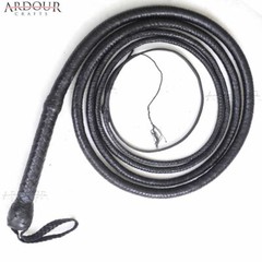 Kangaroo Hide Bull Whip 04 to 16 Feet, 16 Plaits Indiana Jones Bull Whip