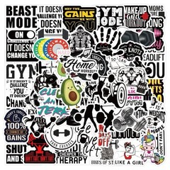 30Pcs Random Motivational Gym Workout Fitness Weightlifting Waterproof Stickers