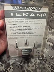 3 G5 TEKAN II ONE PIECE STEEL FERRULE SCREW IN 125 GRAIN MECHANICAL BROADHEADS