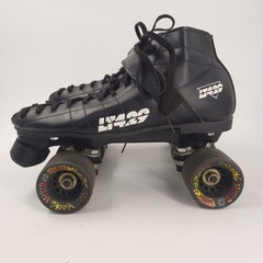 Vintage Labeda LT429 Roller Skates Size 8 Black w/ Wicked To The Max 62mm Wheel