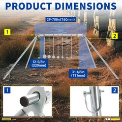 NEW Steel Gun Target Stand Shooting Target Rimfire Gun Targets Zinc-Plated