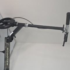 Folding Kick Scooter Black/Gray Adjustable Handlebar with Kickstand