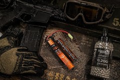 Lancer Tactical 8.4V 1600mAh NiMH Nunchuck Airsoft Battery, Stick/Butterfly Pack