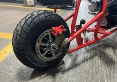 FRP GMB100 100cc Gas Mini Bike 4-Stroke Off-Road Trail Bike Red