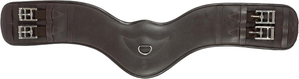 Equinavia Saga Anatomic Padded Leather English Dressage Girth for Horses 24 Inch
