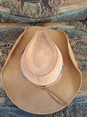 Stetson Rodeo Drive Collection Nubuck Leather Cowboy Hat L Concho Western USA