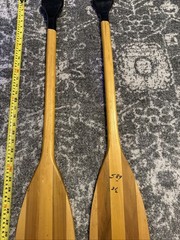 Vintage NAVAJO BRAND Wood Canoe Paddles Set Of 2 Size 41” Long
