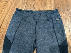 Kerrits Women Riding Pants Leggings Medium M Gray Black Pull On Equestrian