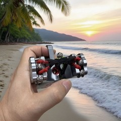 Full Metal Repeat Pocket Slingshot Comes with 1 Magazine 5 Bandsets Model C