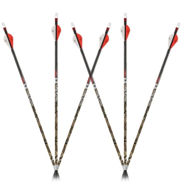 Carbon Express Arrows 350 Spine Maxima RED Contour SD in Mossy Oak 6-Pk New n Bx