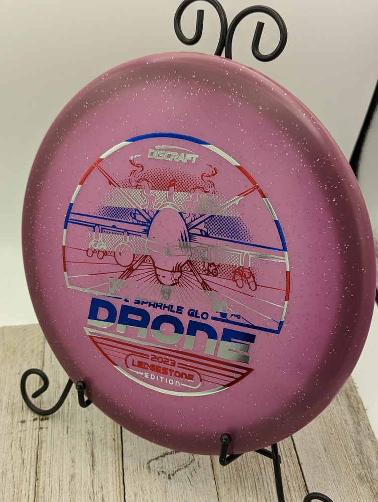 New Discraft Ledgestone 2023 Sparkle GLO Z Drone Midrange Golf Disc 177+ Grams