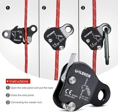 Lightweight Magnesium Alloy Climbing Ascender for Safety and Versatility
