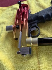32 Degrees Mechanical Auto Cocker Paintball Gun Marker Sunset Fade￼