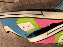 DC Multicolor Blue Pink Green White Athletic Skateboarding Shoes