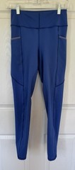 Riding Sport By Dover Saddlery Silicon Riding Tights Pockets Blue Medium