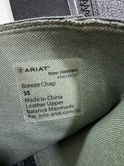 Ariat Breeze Half Chaps Black Unisex Adult Small Short New Leather 10005943