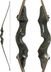 Black Hunter Archery Takedown Bow Longbow American Longbow Adult Right Hand Hunt