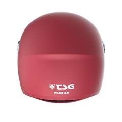 TSG Pass 2.0 Full Face Helmet , Downhill Skateboarding, M (56-58 cm), Gentle Red