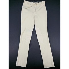Vintage TuffRider Women’s Front Zip Knee Patch Jodhpurs Breeches Tan Size 30