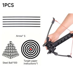 18 Shot Steel Ball Compound Bow Folding Recurve Dual Purpose Arrow Shooting