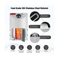 Thermoflow Electric Mini Tank Water Heater, 4.0 Gallon 120V Corded Under Sink…