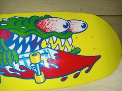 Vintage Santa Cruz Yellow Slasher Old School Dogtown