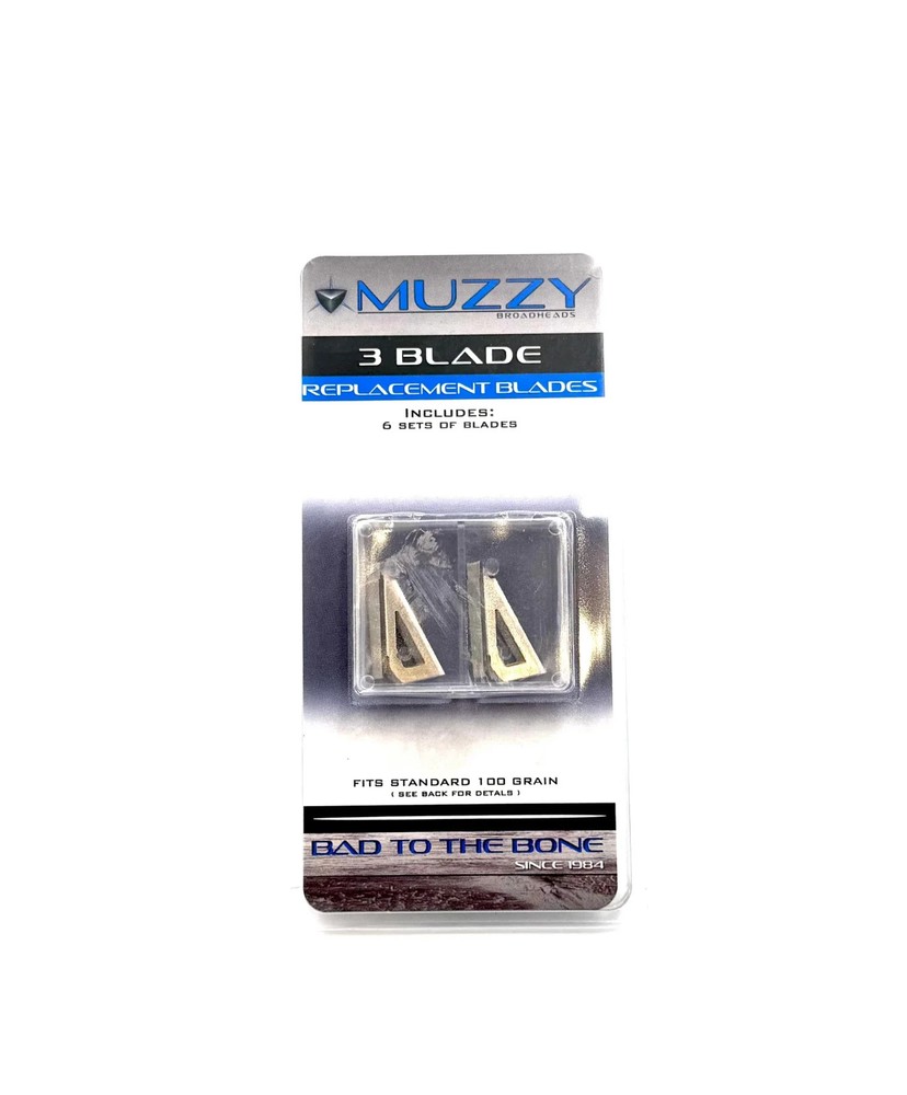 Muzzy Broadheads 3 Blade Replacement Blades – 6pk