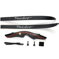 62″ Takedown Recurve Bow Arrows Wooden Riser 20-50lbs Archery Target Hunting US