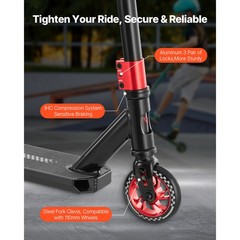 KFFKFF Stunt Scooter, 11–13 Kids Teens Adults, Freestyle Trick Scooter