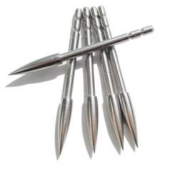 12PK Insert Arrowheads 100-200gr Points Tips ID4.2mm Arrow Shaft Archery Hunting