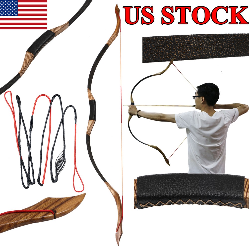 Archery Mongolian Horsebow Traditional Hunting Recurve Bow Handmade 50lbs Shoot