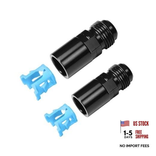 8AN Male Flare to 3/8 Female EFI Fuel Rail Fitting with SAE Quick 8AN to 3/8