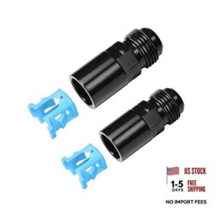 8AN Male Flare to 3/8 Female EFI Fuel Rail Fitting with SAE Quick 8AN to 3/8
